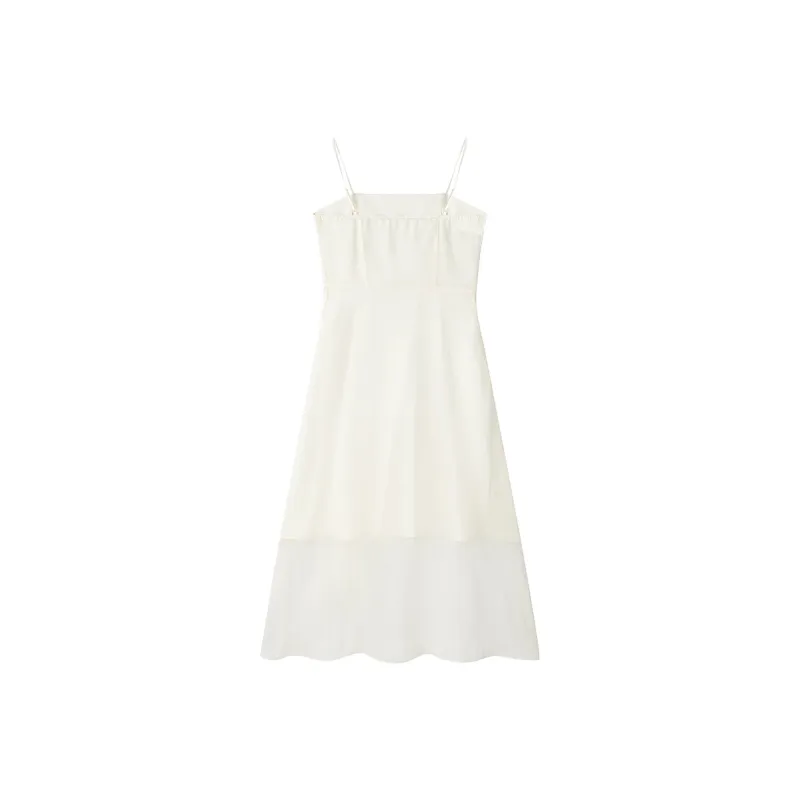 LEDIN Slip Dress Women's Cream Beige-1