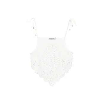 Self portrait Cotton Embroidered Top