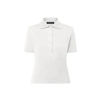LOUIS VUITTON Monogram Piqué Polo Top