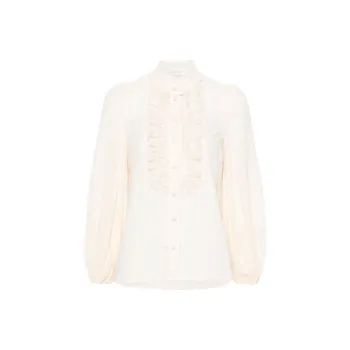 Zimmermann Ruffle detail Cotton Top