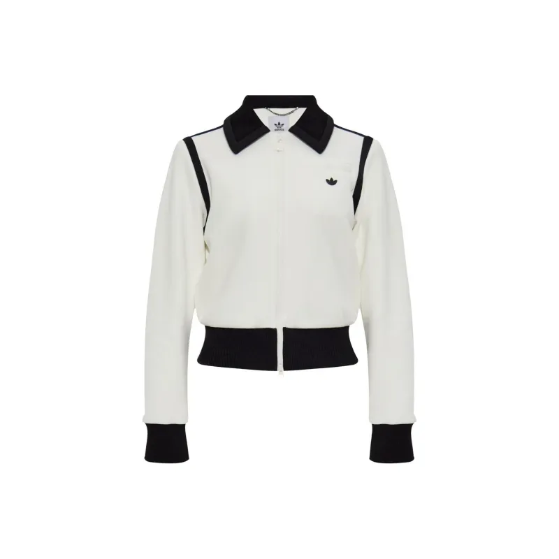 Adidas Women's Premium Collared Track Top Off White-0