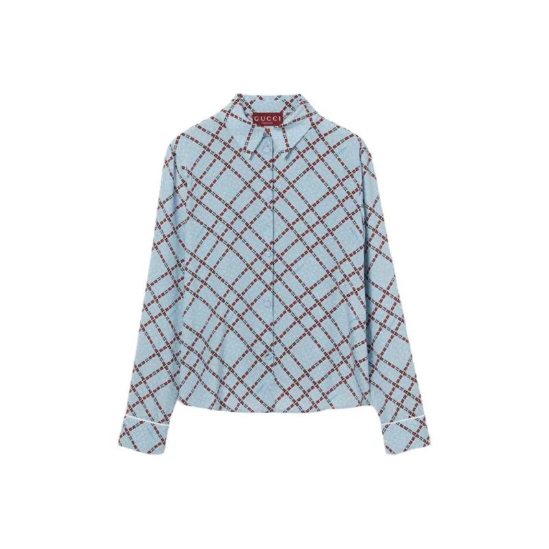 GUCCI Printed Crêpe De Chine Shirt-0