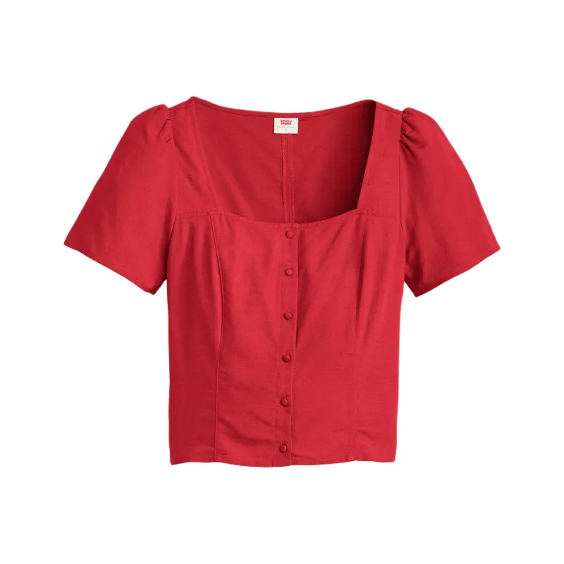 Levis Shirts Women's Red-0