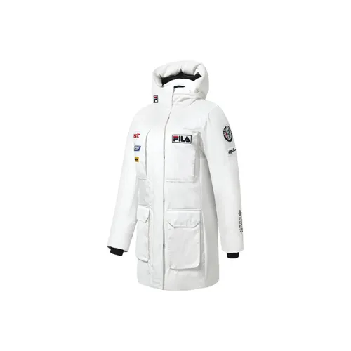 FILA Down Jackets Women's White Jade