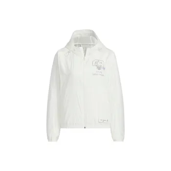 Adidas GRAPHIC WOVEN Jackets Coats Women's Jade White