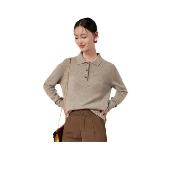 MIHUANG Cashmere Sweater Women's Light Brown