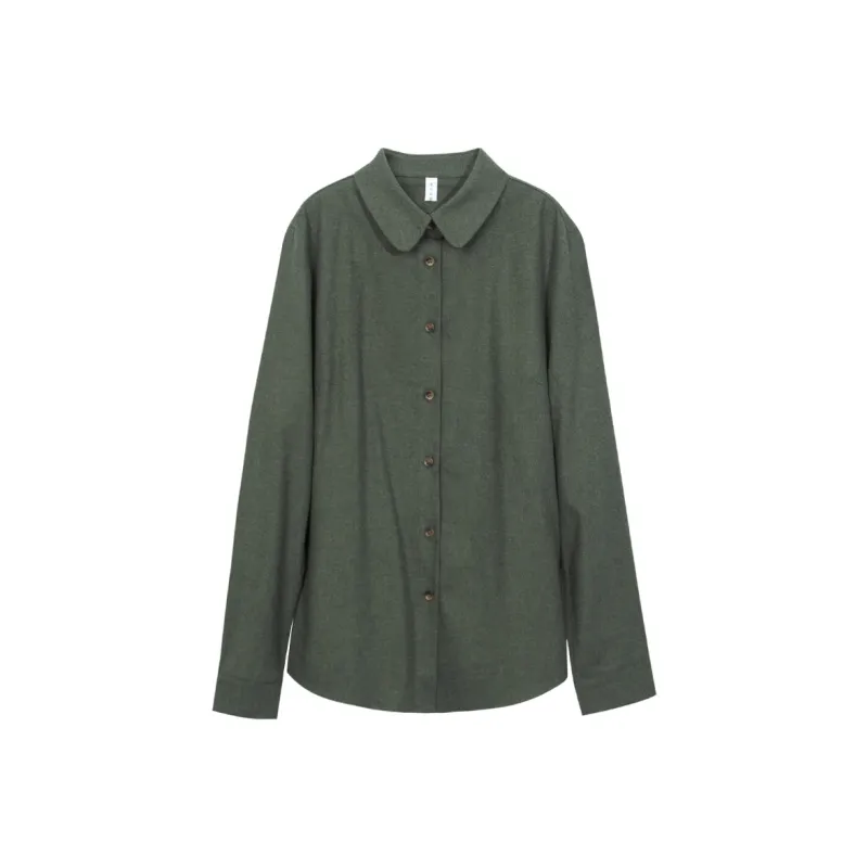 Lucybaily Shirt Women's Peter Pan Collar-2