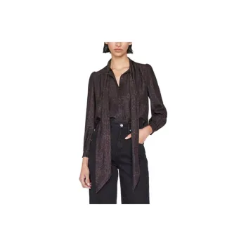 FRAME Femme Tie-neck Blouse