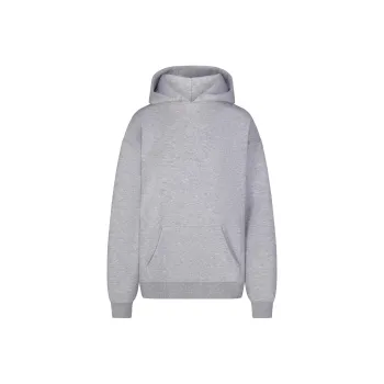 SKIMS COTTON FLEECE OVERSIZED HOODIE Sweatshirt Women's Heather Grey/Stone Heather