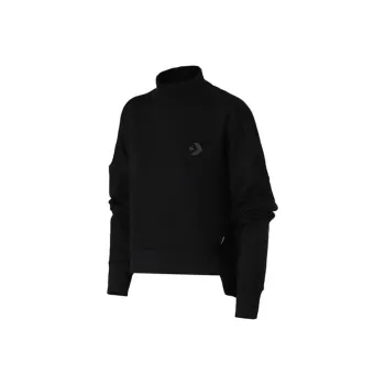 Converse Sweater Knit Mock Neck Knitwear Women's Black