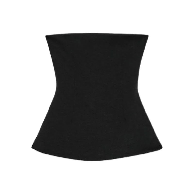 ZARA Strapless Top Women's Black-0