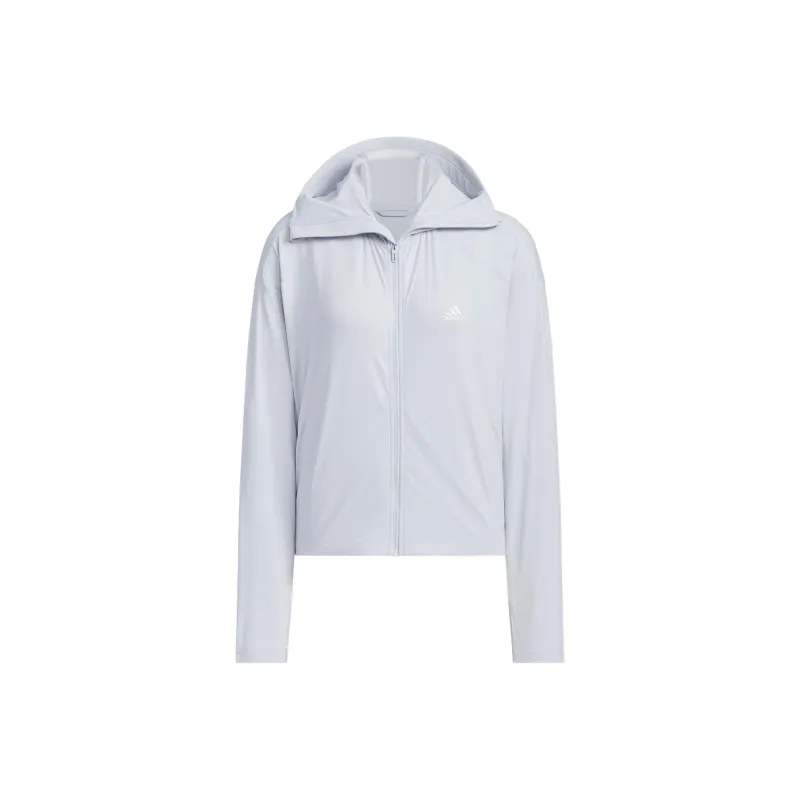 Adidas KNIT UPF JACKET Jackets Coats Women's Light Blue-0