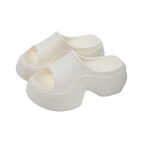 Thin Strips Sandal Slippers Women's, Ivory