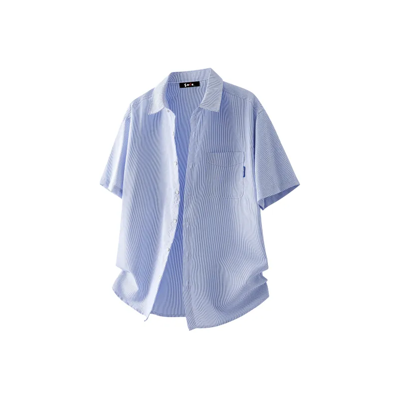 SOIE Shirt Unisex Yellow With White Stripes-40