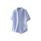 Blue[Short-Sleeved Small Logo Style]