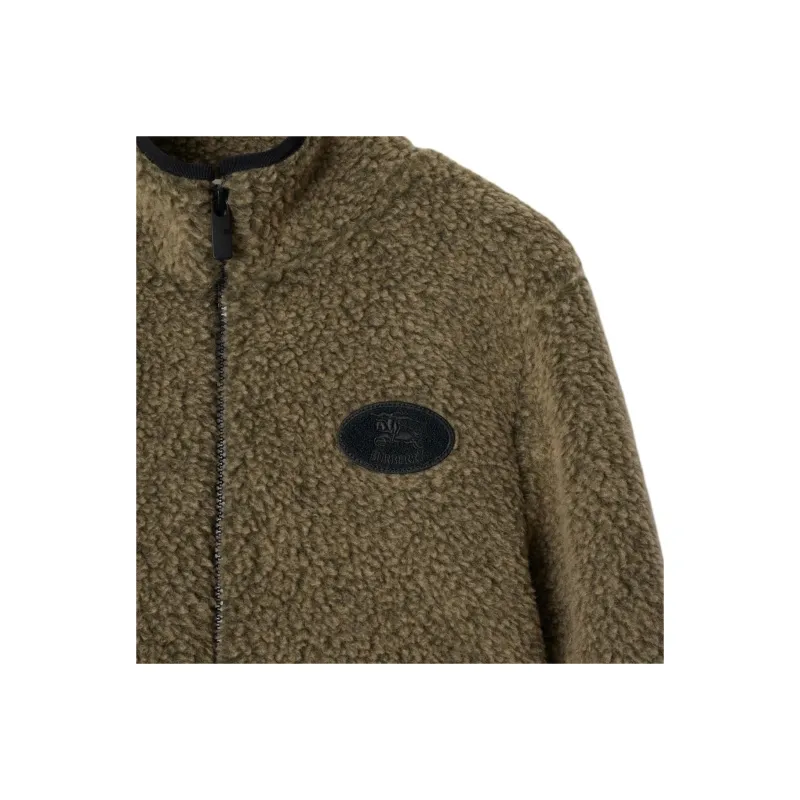 Burberry Fleece Cropped Jacket-4