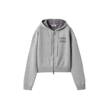 MIU MIU SS25 Cashmere Sweater Women's Gray