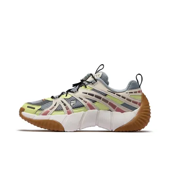 FILA FUSION BONE II Spinal Bone Shoe 2nd Generation Low Top Casual Shoes Women's Mustard Yellow