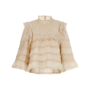 ISABEL MARANT Zalmara Lace-Detailed Top