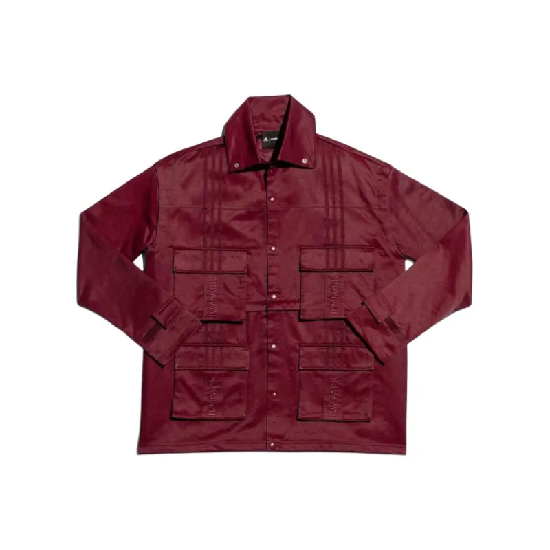 Adidas Ivy Park Convertible Track Jacket Maroon-0