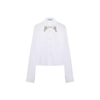 PRADA Embellished Button Up Shirt