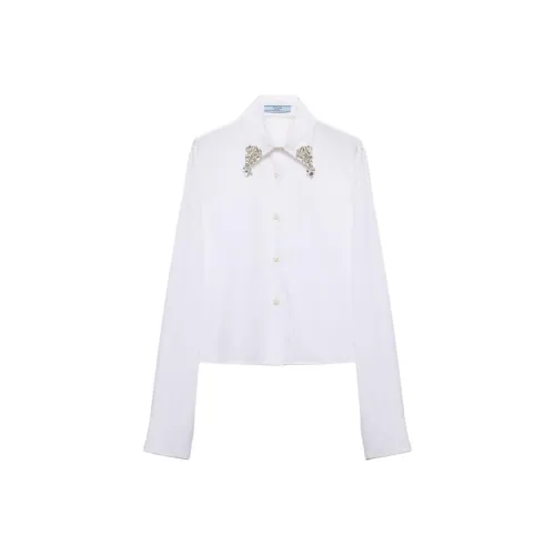 PRADA Embellished Button Up Shirt