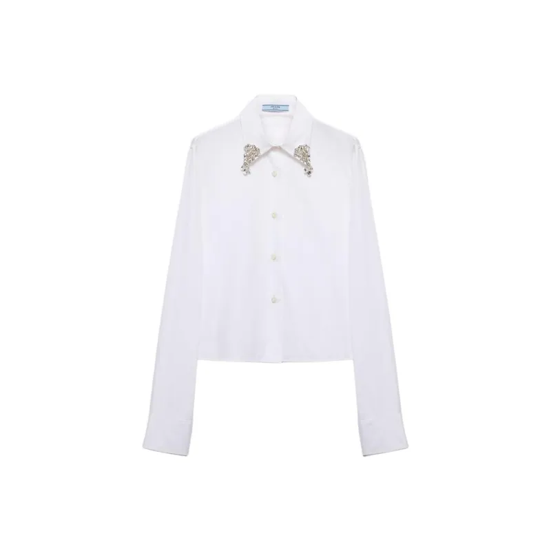 PRADA Embellished Button Up Shirt-0