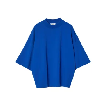 COS Drop Shoulder Sleeve T Shirt Women's Cobalt Blue
