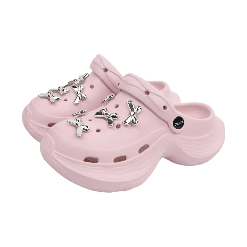Thin Strips Slippers Women's, Blue-5