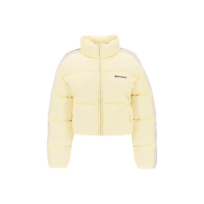 PALM ANGELS Logo Embroidered Padded Jacket-0