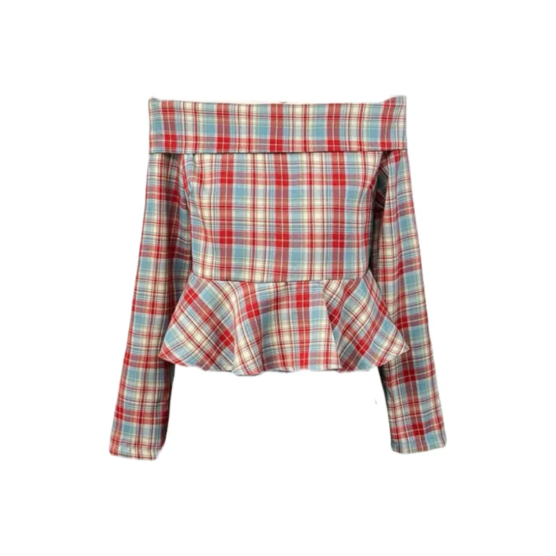 POPO.INFO Shirts Women's Red, Blue-0