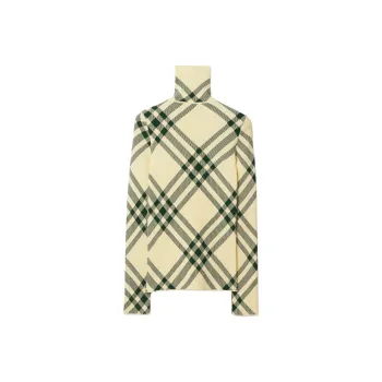 Burberry Check pattern High neck Jumper