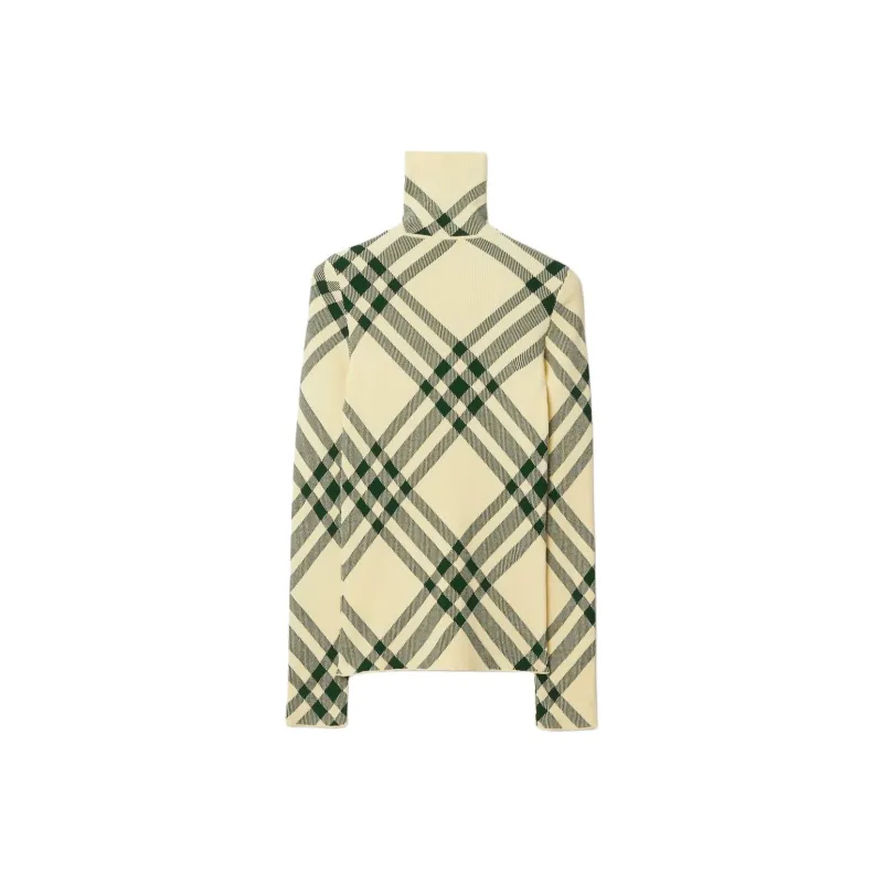 Burberry Check pattern High neck Jumper-0