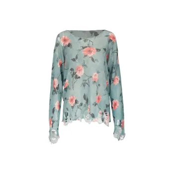 R13 Floral-jacquard Linen Jumper