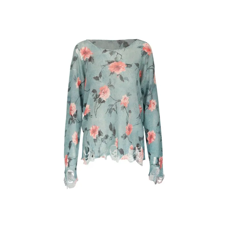 R13 Floral-jacquard Linen Jumper-0
