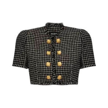 BALMAIN Tweed Cropped Jacket