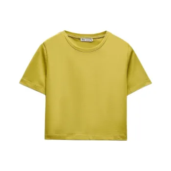 ZARA T-Shirt Women's Olive Green