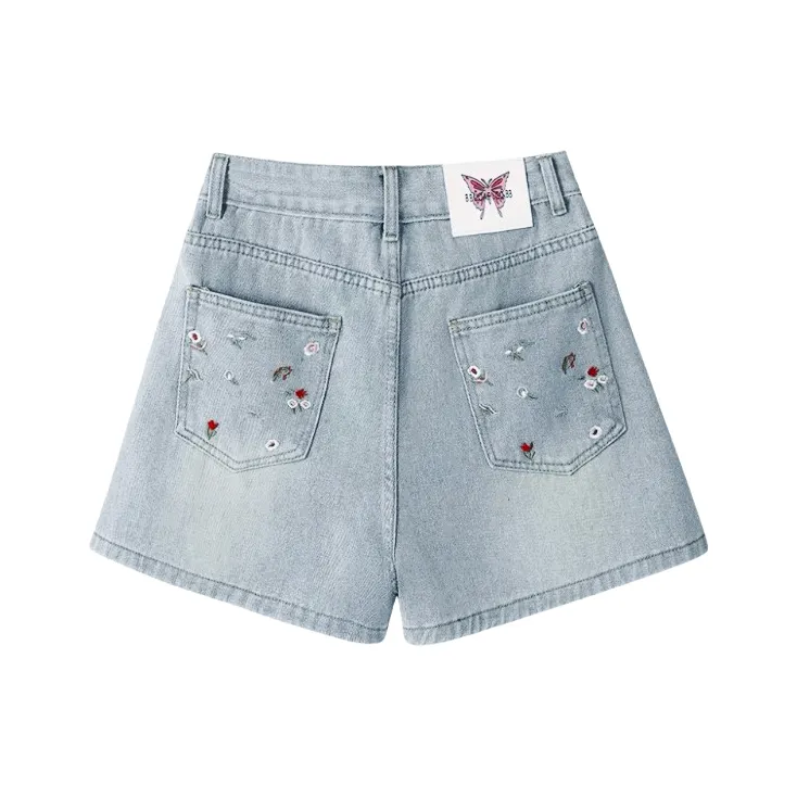 MA JOURNEE Denim Shorts Women's Blue-1