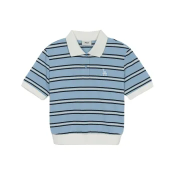 MLB Los Angeles Dodgers Polo Shirt Women's Sky Blue