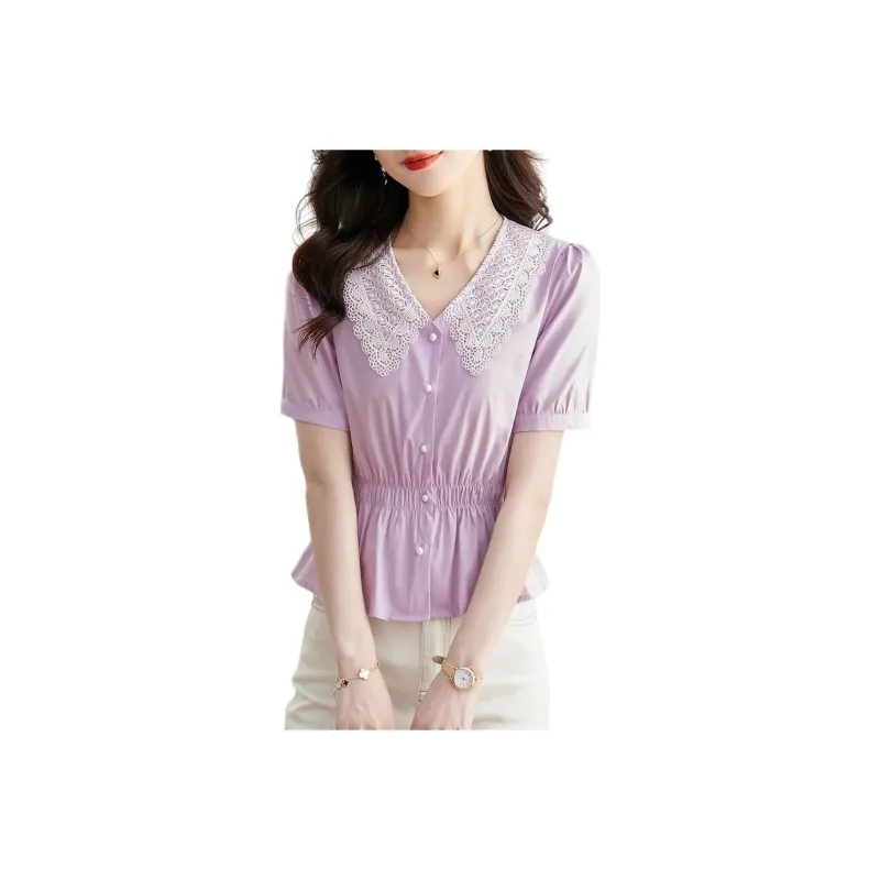 Still Quiet Shirt Women's Purple-0
