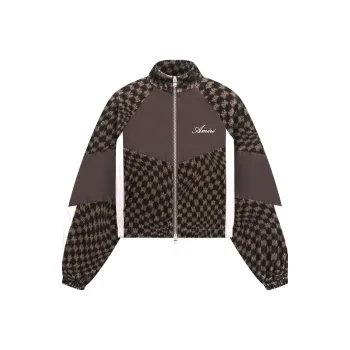 AMIRI Retro Zip Up Track Jacket 'Brown/Multicolor'