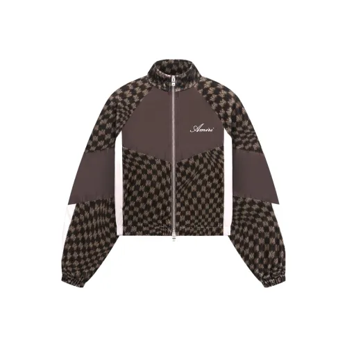 AMIRI Retro Zip Up Track Jacket 'Brown/Multicolor'