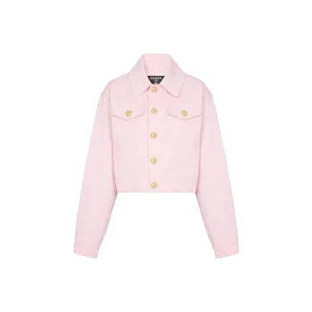 BALMAIN Cropped Denim Jacket