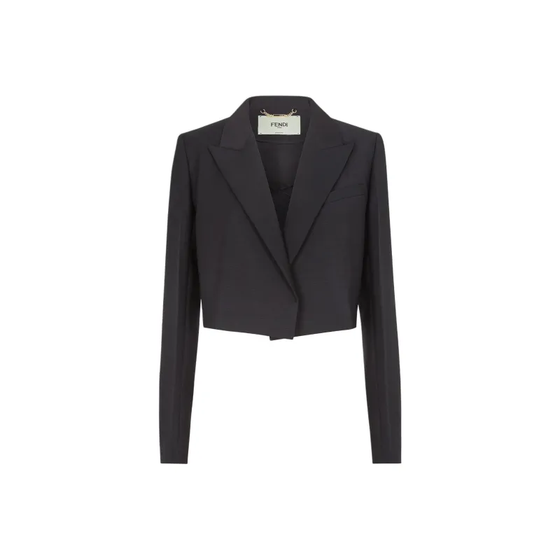 FENDI Jackets Coats Women's Black-0