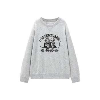 LEDIN Sweatshirt Women's Plain Gray