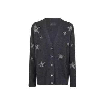 Zadig & Voltaire Mirka Stars Button-Up Cardigan
