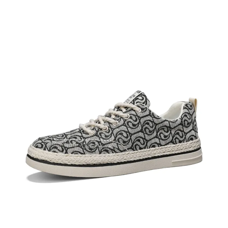RENBEN Breathable And Lightweight Low Top Canvas Shoes Men's-14