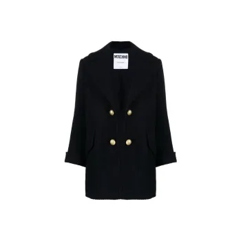 MOSCHINO Open front Virgin Wool Coat