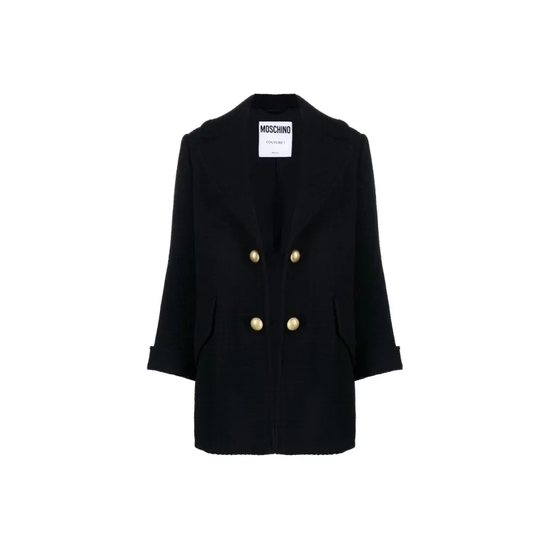 MOSCHINO Open front Virgin Wool Coat-0