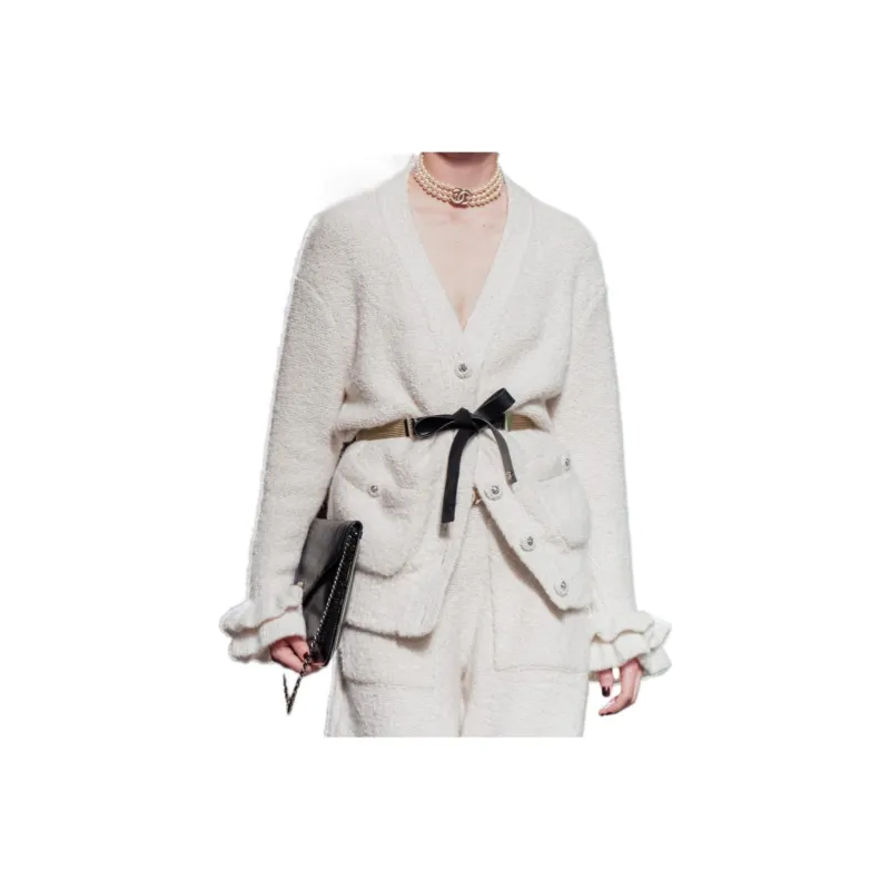 CHANEL 24 Fall Winter Knitwear Women's White-0